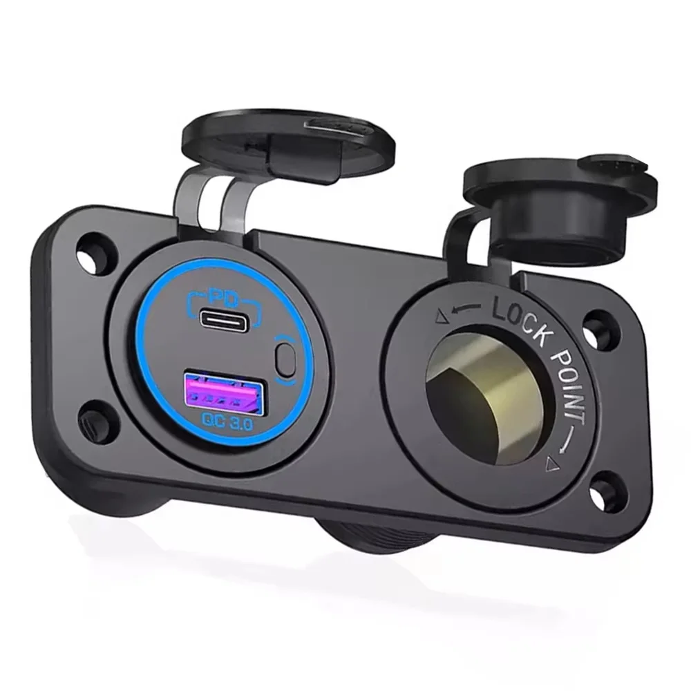 PD QC3.0 USB-A Розетка прикуривателя Водонепроницаемая 12-24 В RV USB-C Розетка для быстрой зарядки Панель для автомобиля Лодка Морской автобус Грузовик
PD QC3.0 USB-A Розетка прикуривателя Водонепроницаемая 12-24 В RV USB-C Розетка для быстрой зарядки Панель для автомобиля Лодка Морской автобус Грузовик