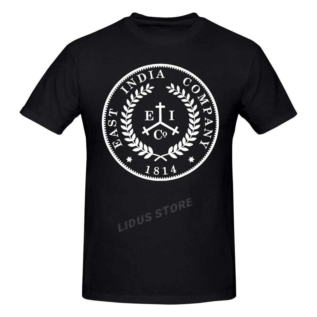 

2022 Fashion Leisure East India Company Coin Logo T-shirt Harajuku Streetwear 100% Cotton Graphics Tshirt Brands Tee Tops