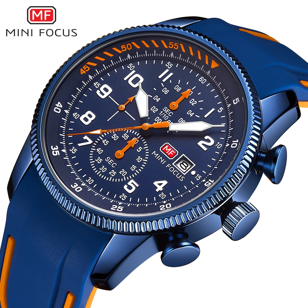 MINI FOUS Chronogragh Quarz Watch for Man Sport Waterproof Men Wristwatch Small Second Hand Calendar Silicone Strap reloj hombre
MINI FOUS Chronogragh Quarz Watch for Man Sport Waterproof Men Wristwatch Small Second Hand Calendar Silicone Strap reloj hombre