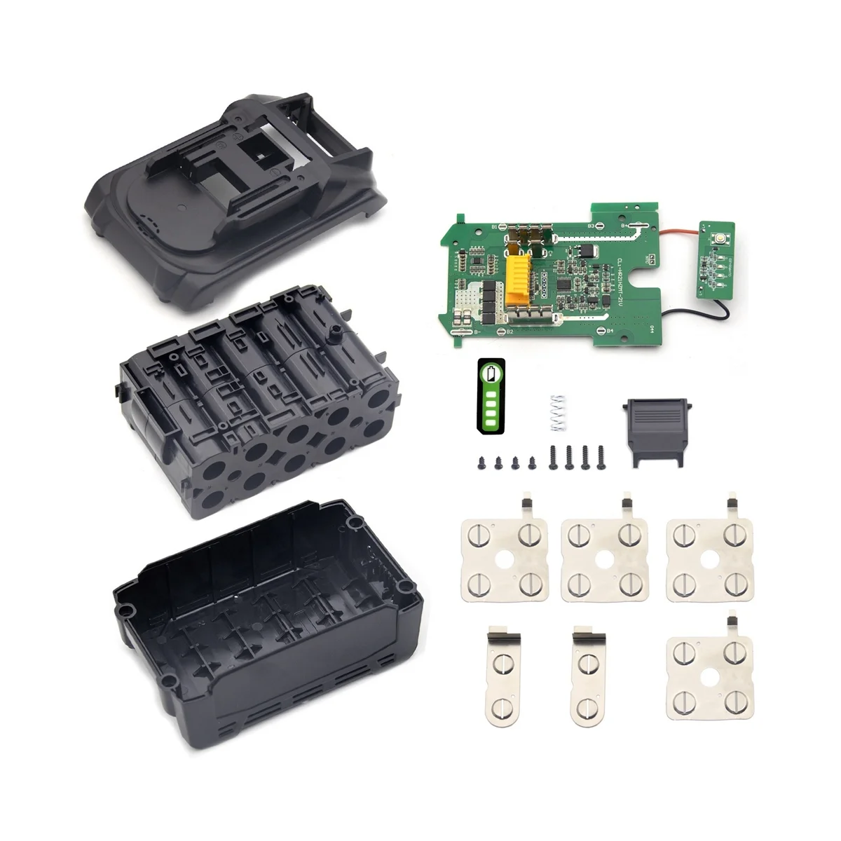 BL1830 LI-Ion Battery Plastic Case Protection Board PCB Input 21700 Battery for Makita 18V Battery BL1850 BL1830 BL1820
BL1830 LI-Ion Battery Plastic Case Protection Board PCB Input 21700 Battery for Makita 18V Battery BL1850 BL1830 BL1820