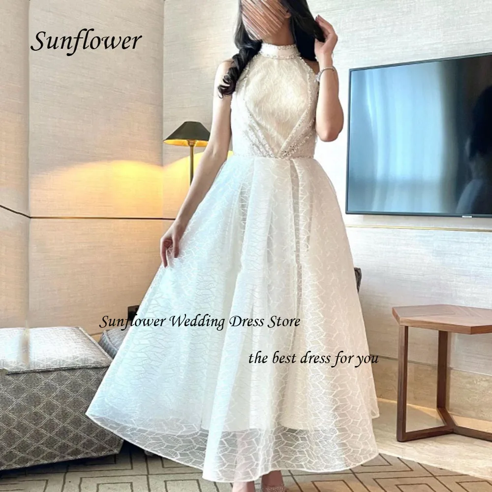 Sunflower Simple Halter A-LINE Formal Evening Dress 2023 Slim Pleat Lace Ankle-Length High-end Custom Prom Gowns
Sunflower Simple Halter A-LINE Formal Evening Dress 2023 Slim Pleat Lace Ankle-Length High-end Custom Prom Gowns