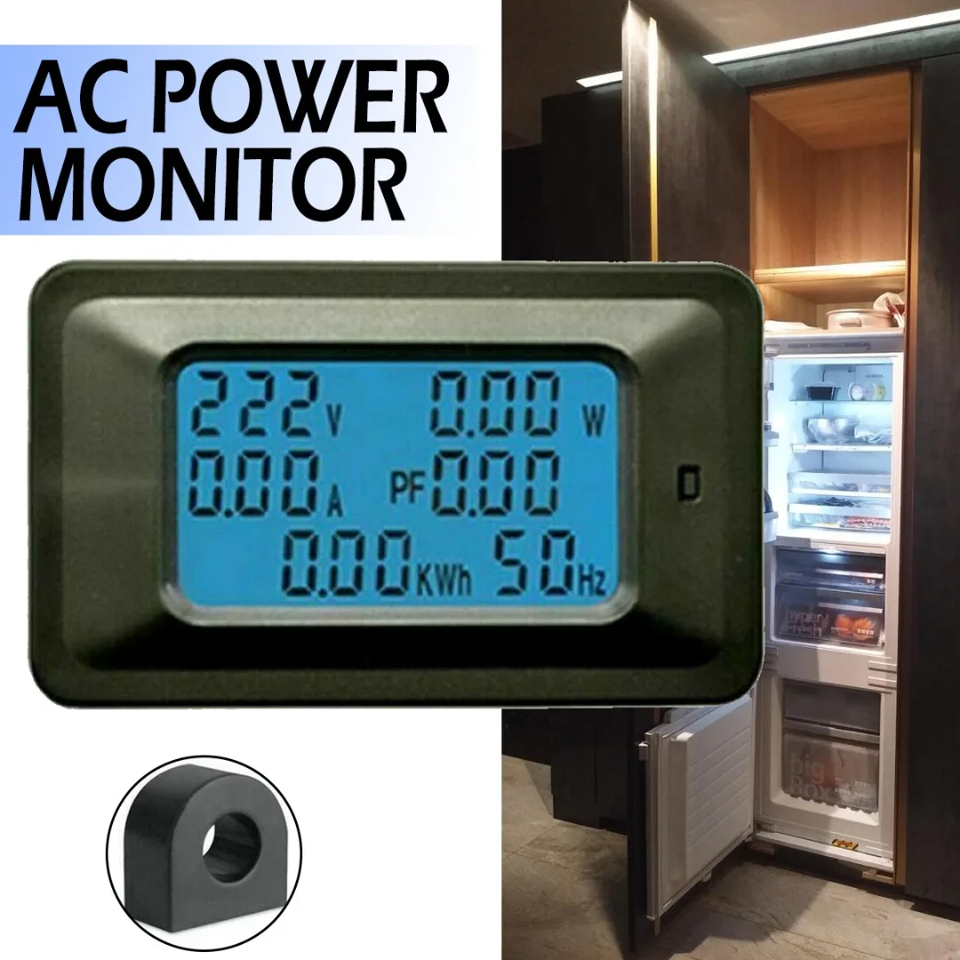 1pc 100A AC LCD Panel Display Power Meter Voltage Ammeter Electric Quantity Meters with AC Current Transformer
1pc 100A AC LCD Panel Display Power Meter Voltage Ammeter Electric Quantity Meters with AC Current Transformer