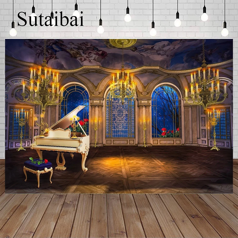 Vinyl Photography Backdrop Beauty and The Beast Fairy Tale Castle Family Shoot Children Background for Photo Studio Banner
Vinyl Photography Backdrop Beauty and The Beast Fairy Tale Castle Family Shoot Children Background for Photo Studio Banner
