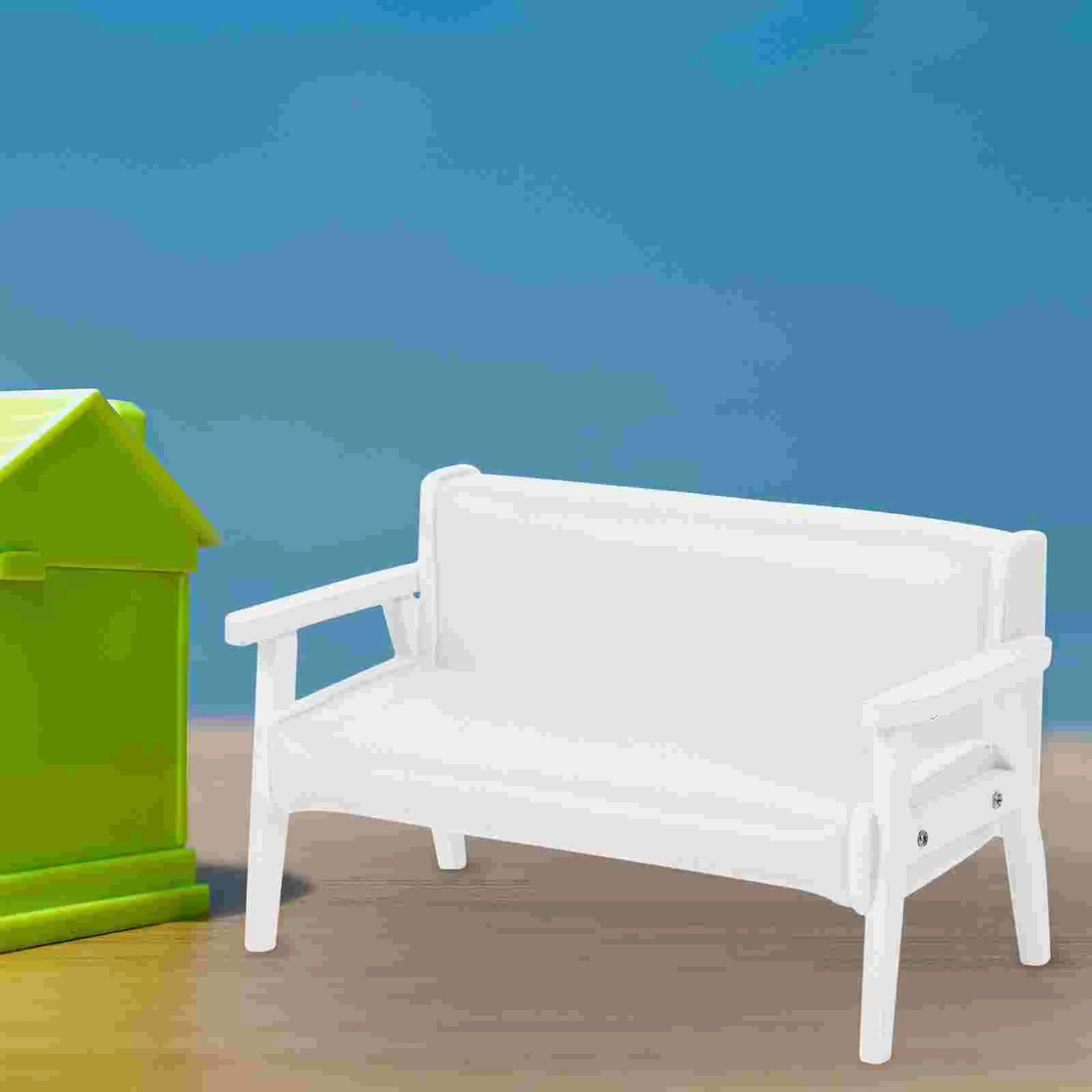 

Miniature Chair Outdoor Decor Armchair Adornment Decorative Sofa Vintage Model House Wooden Adorable Tiny Benches
