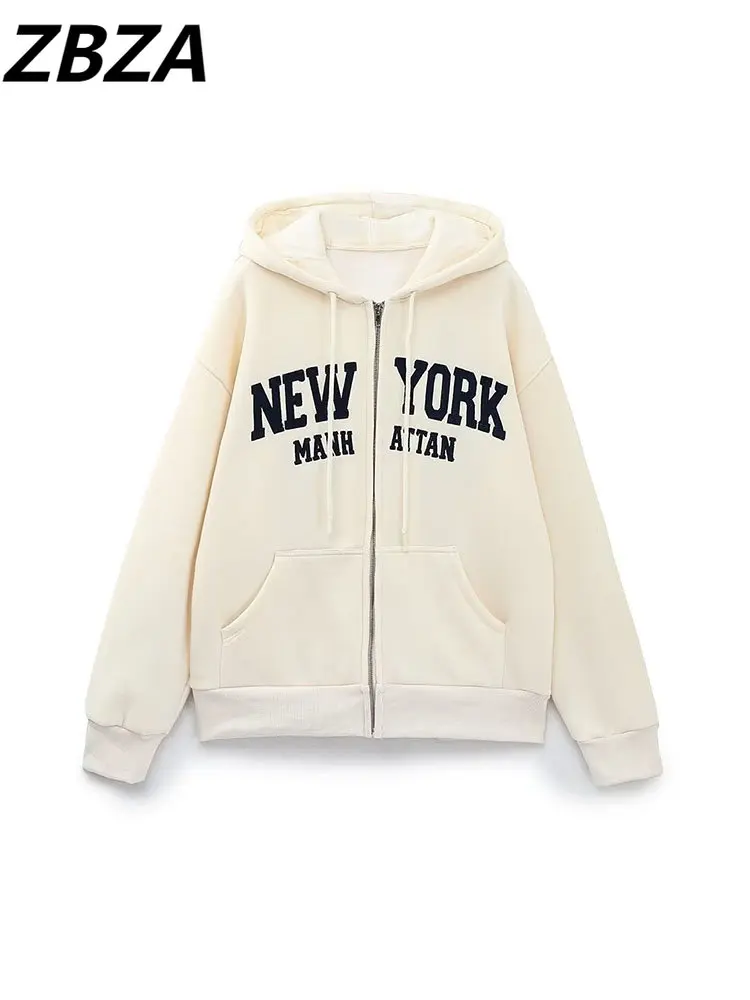 ZBZA Women 2023 New Fashion With Pockets Letterem Droidery Casual Hoodies Vintage Long Sleeve Female Zipper Chic Tops
ZBZA Women 2023 New Fashion With Pockets Letterem Droidery Casual Hoodies Vintage Long Sleeve Female Zipper Chic Tops