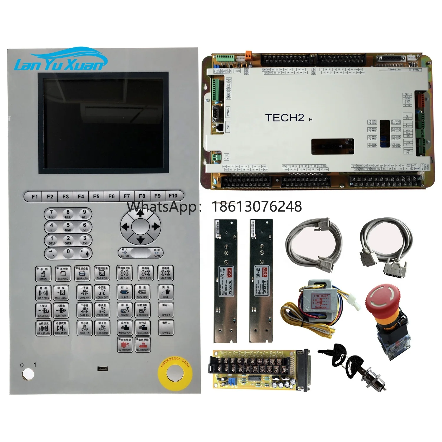Techmation TECH2 +8 inches HMI controller in stock,TECH2 Q8 techmation PLC 
Techmation TECH2 +8 inches HMI controller in stock,TECH2 Q8 techmation PLC