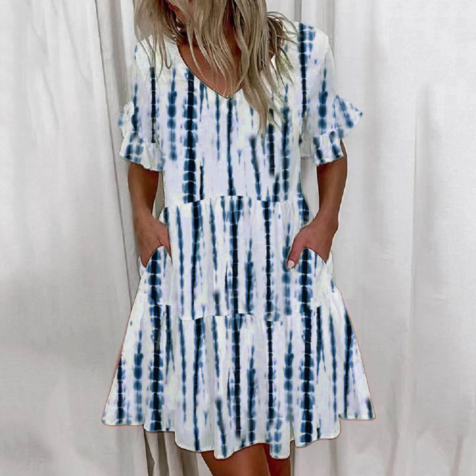 Ladies Casual Summer Sling Chiffon Off Shoulder Ruffle Pocket Print Dress Dresses Long Sleeve Cocktail Dress for Women
Ladies Casual Summer Sling Chiffon Off Shoulder Ruffle Pocket Print Dress Dresses Long Sleeve Cocktail Dress for Women