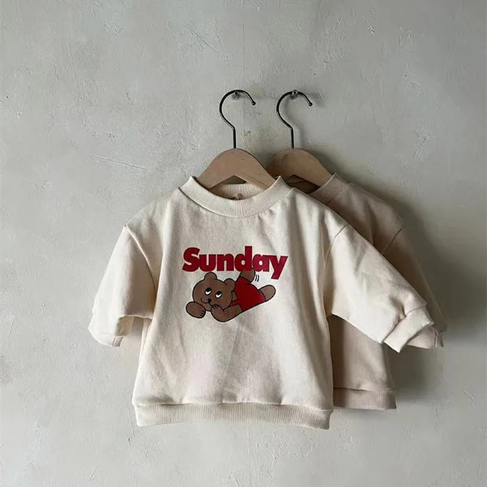 2022 Autumn New Infant Cartoon Bear Long Sleeve T-shirt Kid Girl Outdoor Fashion Cotton Tops Newborn Boy Cute Letter Print Tees
2022 Autumn New Infant Cartoon Bear Long Sleeve T-shirt Kid Girl Outdoor Fashion Cotton Tops Newborn Boy Cute Letter Print Tees