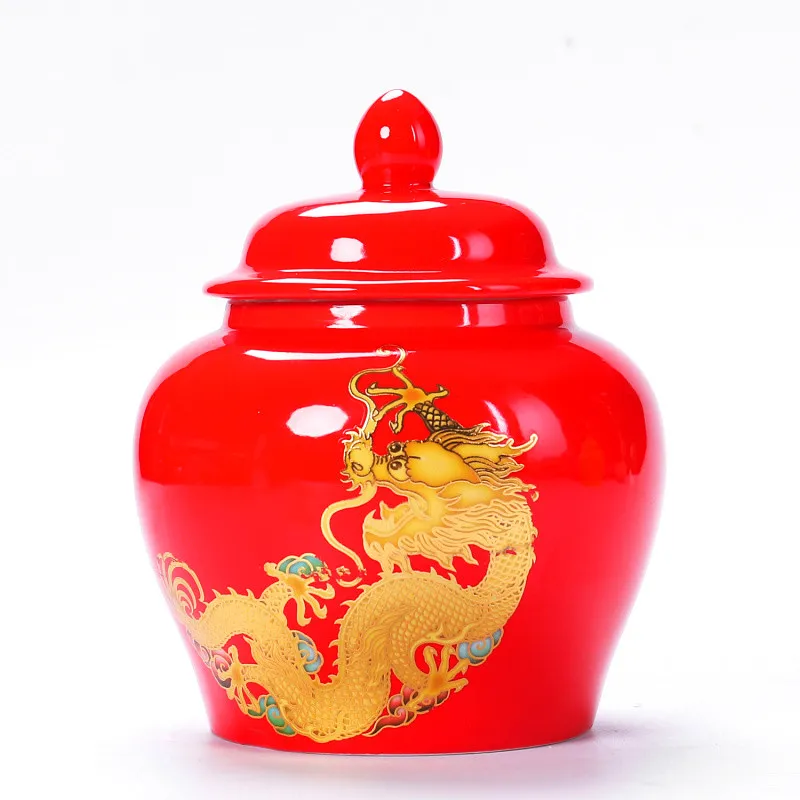 Jingdezhen Ceramic Tea Caddies Jar Tea Leaf Container Canisters Dragon Red Gold Green Chinese Medicine Sealed Storage Jar 1pc
Jingdezhen Ceramic Tea Caddies Jar Tea Leaf Container Canisters Dragon Red Gold Green Chinese Medicine Sealed Storage Jar 1pc