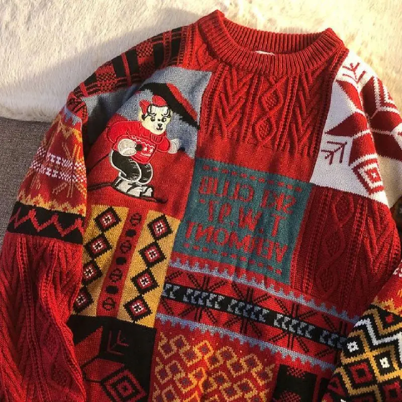 New Korean Version, Lazy, Fashionable, New Year, Christmas Red Knitwear, Autumn and Winter Sweaters, High Round Necked Lovers
New Korean Version, Lazy, Fashionable, New Year, Christmas Red Knitwear, Autumn and Winter Sweaters, High Round Necked Lovers