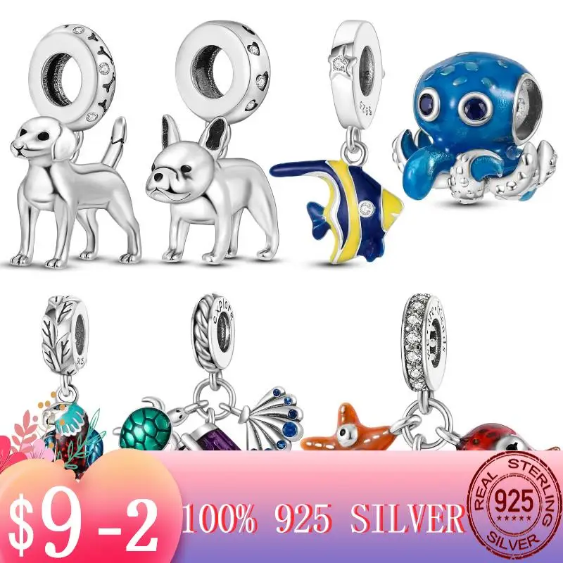 Лето 2022, подвеска в виде животного, друзей, осьминога, собаки, морской звезды, подходят для женских ювелирных изделий из оригинального серебра 925 пробы
Лето 2022, подвеска в виде животного, друзей, осьминога, собаки, морской звезды, подходят для женских ювелирных изделий из оригинального серебра 925 пробы