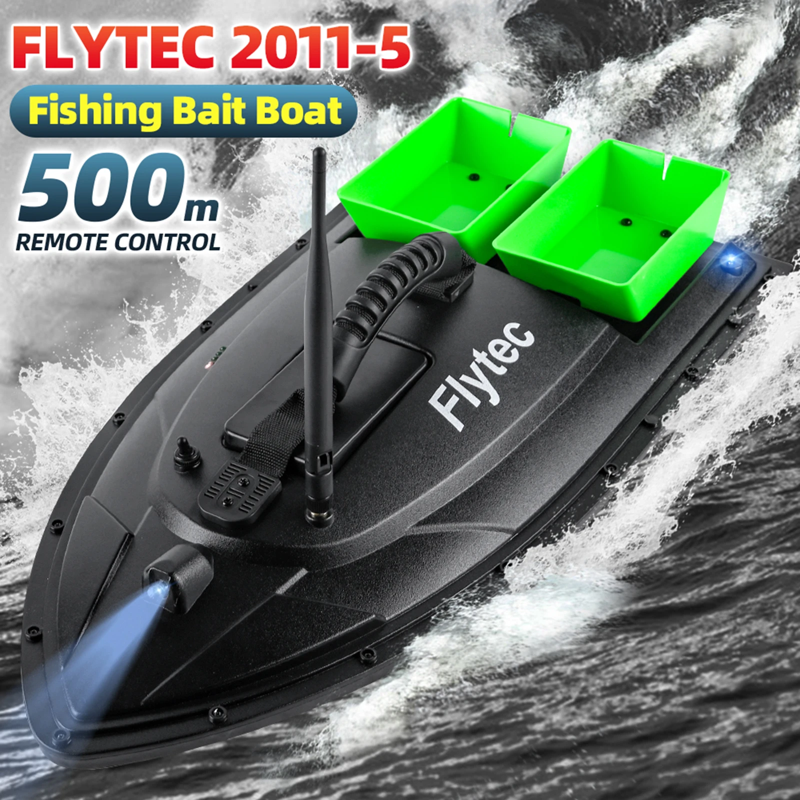 

Радиоуправляемая лодка Flytec 2011-5, рыболокатор, лодка для поиска рыбы 5,4 км/ч 1,5 кг, загрузка 500 м, рыболовная приманка с дистанционным управлени...