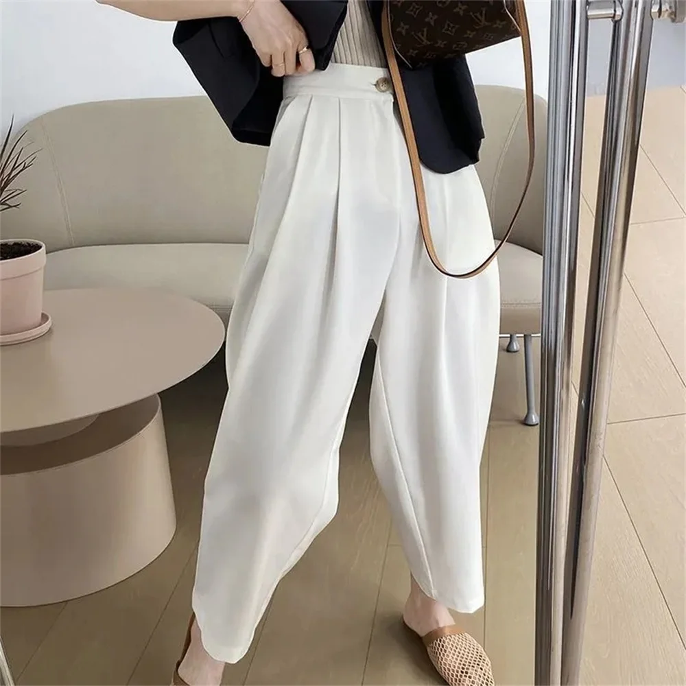 Casual Pants 2023 Spring New Slim Loose High Waist Wide Leg Drop Nine Point Radish Pants streetwear women loose pants woman
Casual Pants 2023 Spring New Slim Loose High Waist Wide Leg Drop Nine Point Radish Pants streetwear women loose pants woman