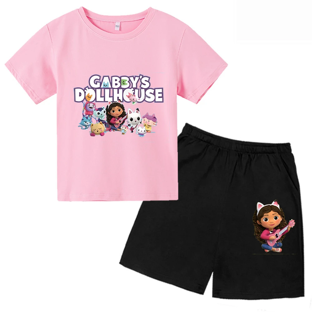 New Gabbies Dollhouse Cotton Tshirt For Girls Kids Summer Cartoon Casual Short-sleeved Disney T-shirt Baby Clothes Boys Clothing
New Gabbies Dollhouse Cotton Tshirt For Girls Kids Summer Cartoon Casual Short-sleeved Disney T-shirt Baby Clothes Boys Clothing