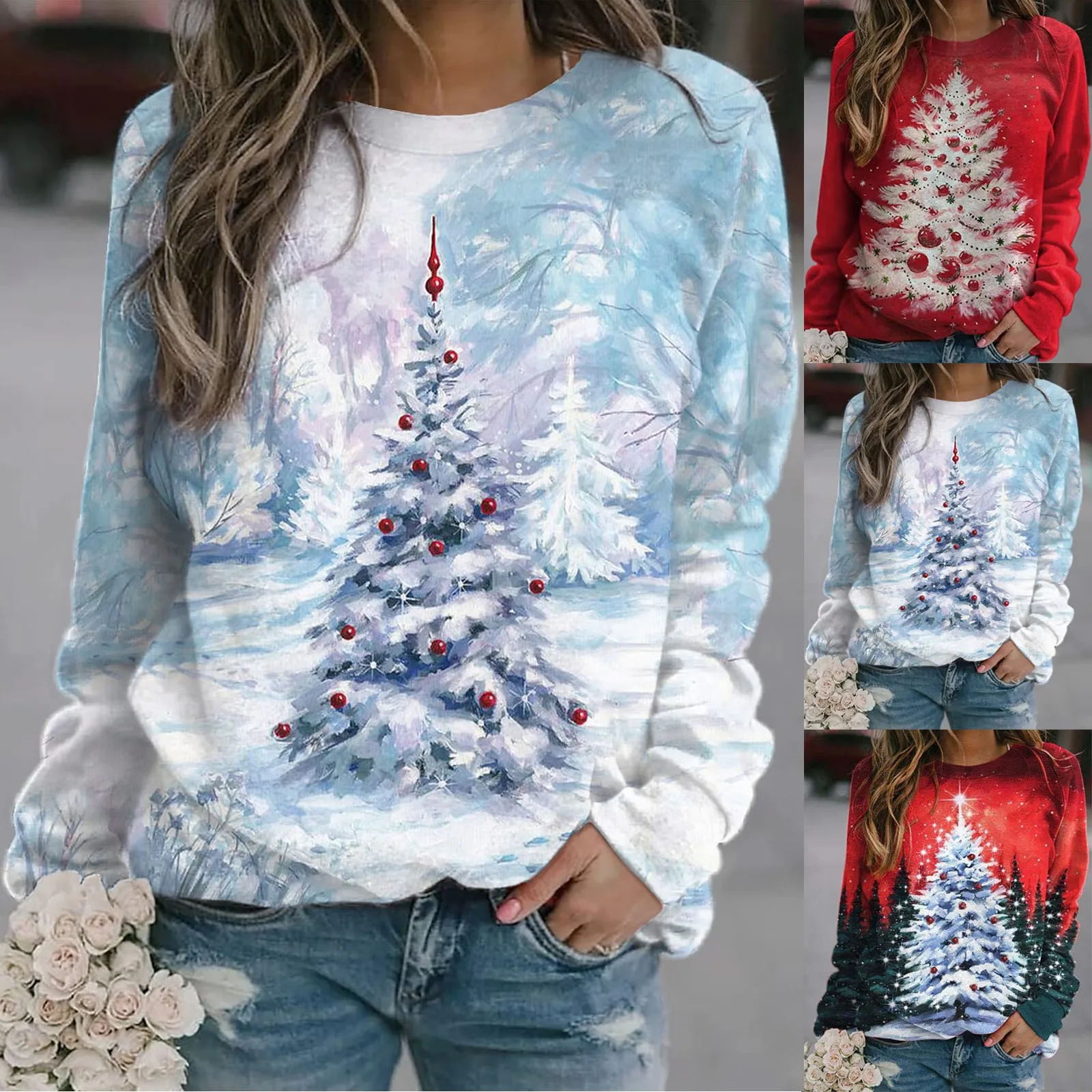 Women's Sweatshirt Pullover Graphic Christmas Print Casual Sports 3D Print Active Streetwear Sweatshirts Fit Apparel
Women's Sweatshirt Pullover Graphic Christmas Print Casual Sports 3D Print Active Streetwear Sweatshirts Fit Apparel