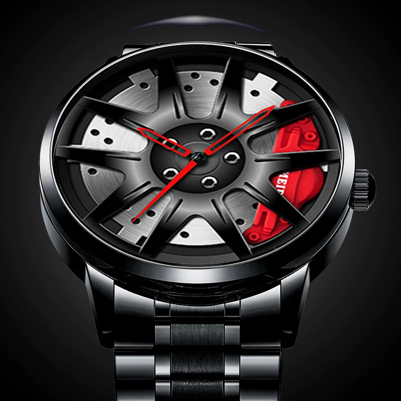 2022 Fashion Mens Car Wheel Watches Luxury Men Sports Waterproof Quartz Wrist Watch Man Business Stainless Steel Wheel Hub Watch
2022 Fashion Mens Car Wheel Watches Luxury Men Sports Waterproof Quartz Wrist Watch Man Business Stainless Steel Wheel Hub Watch