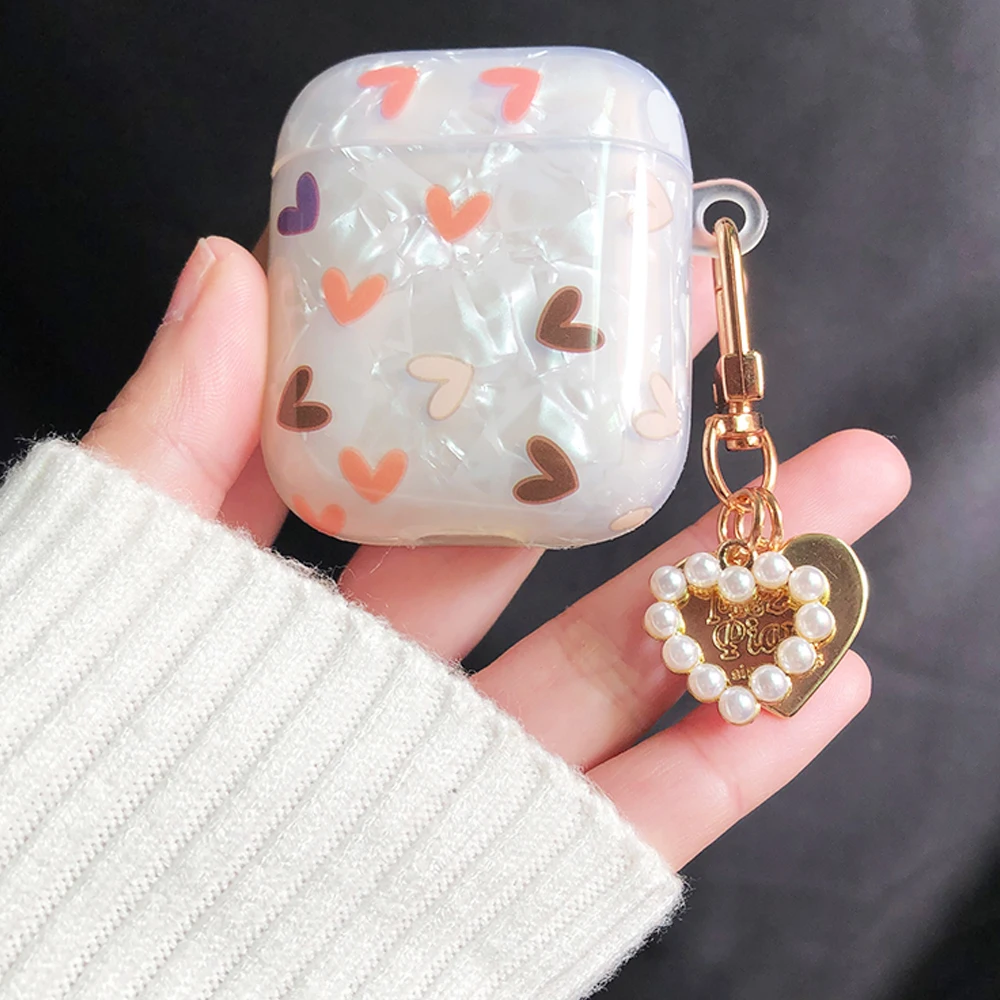 Luxury Cute Pearl Case for Apple Airpods 1 2 3 Pro Bracelet Chain Case for AirPods Pro Case with Keychain Earphone Heart Flower 
Luxury Cute Pearl Case for Apple Airpods 1 2 3 Pro Bracelet Chain Case for AirPods Pro Case with Keychain Earphone Heart Flower