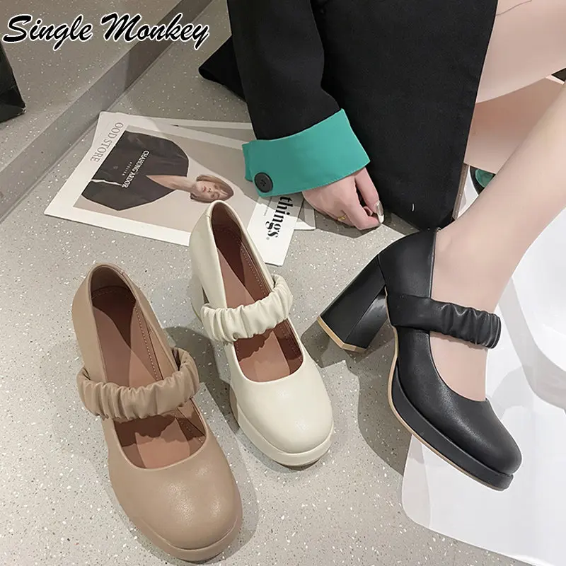 High Heels Marie Jane Women Shoes Pu Leather Sandals Dress Party 2023 New Apring Autumn Fad Pumps Shoes Designer Chaussure Femme
High Heels Marie Jane Women Shoes Pu Leather Sandals Dress Party 2023 New Apring Autumn Fad Pumps Shoes Designer Chaussure Femme