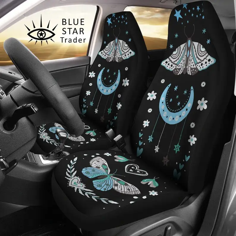 Blue Boho Butterfly rainbow Car Seat Covers (Set of 2), universal seat covers, Car Seat Protector, car seat upholstery, boho car
Blue Boho Butterfly rainbow Car Seat Covers (Set of 2), universal seat covers, Car Seat Protector, car seat upholstery, boho car