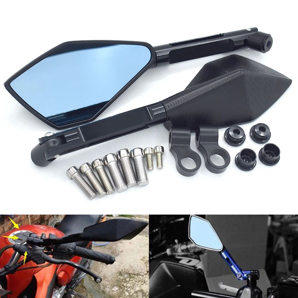 Universal Motorcycle CNC Aluminum Adjustable rearview mirror 8mm 10mm For Kawasaki Ninja 500R EX500 650R EX650 ER-6F ER-6N ZX9R
Universal Motorcycle CNC Aluminum Adjustable rearview mirror 8mm 10mm For Kawasaki Ninja 500R EX500 650R EX650 ER-6F ER-6N ZX9R