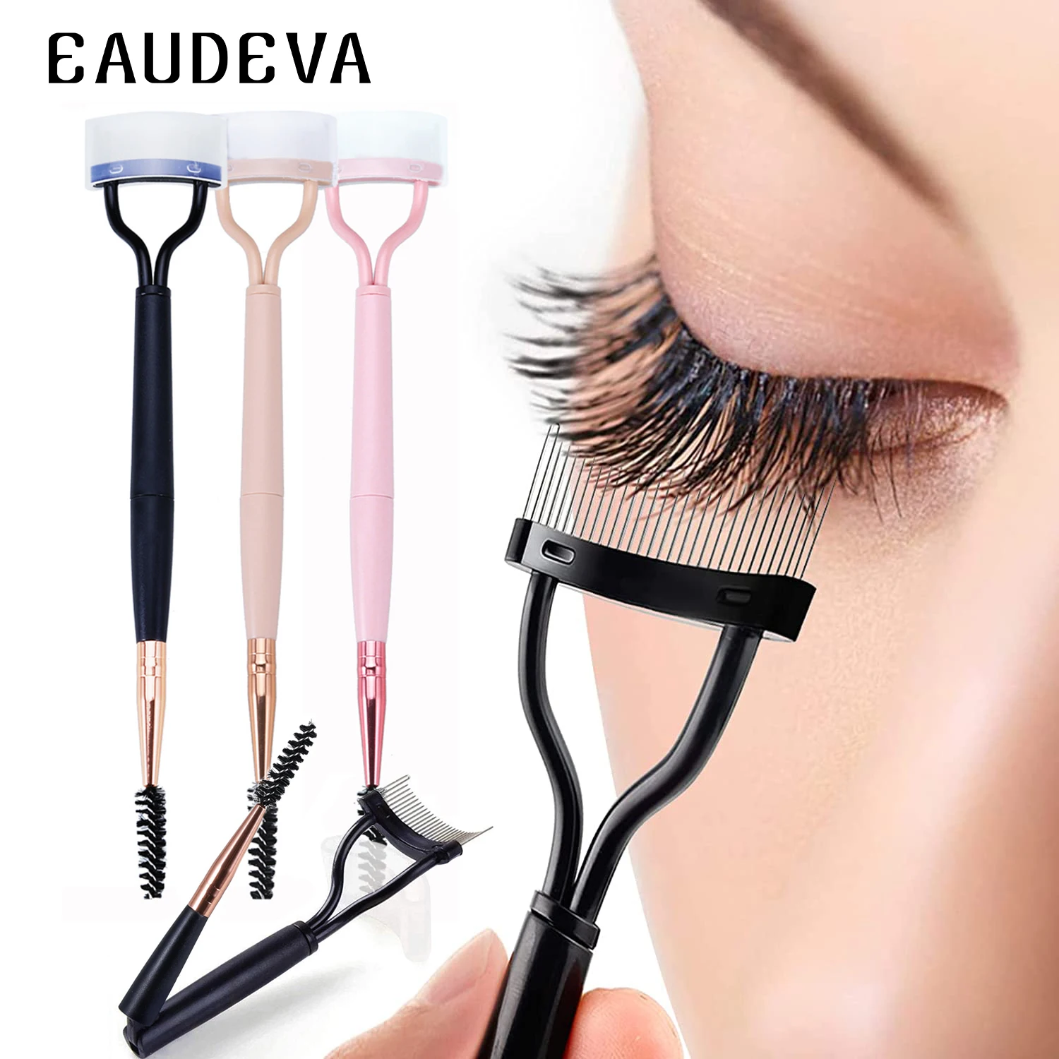 Eyelash Curler Double Head Eyelash Comb Mascara Separator Metal Brush Lash Lifting Foldable Eye Makeup Supply Beauty Makeup Tool
Eyelash Curler Double Head Eyelash Comb Mascara Separator Metal Brush Lash Lifting Foldable Eye Makeup Supply Beauty Makeup Tool