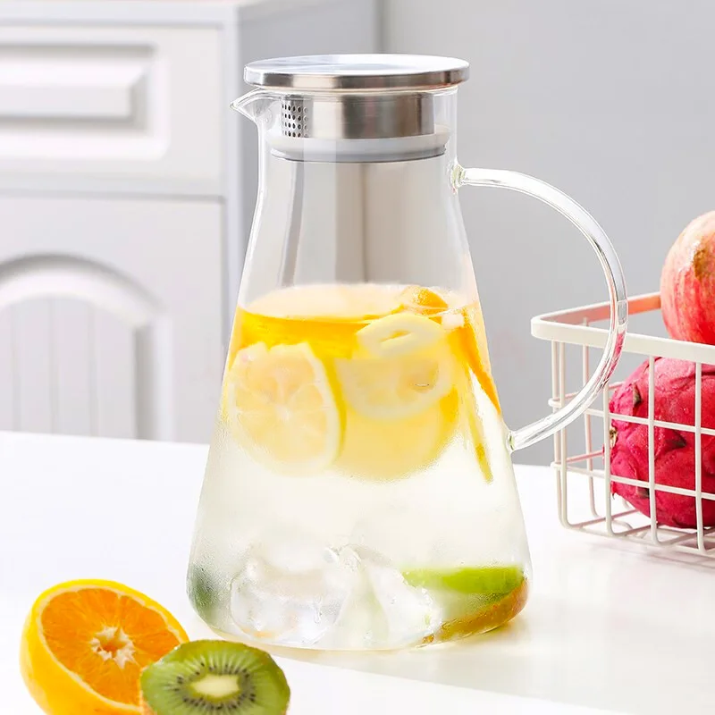 1800ml Nordic Cold Kettle Household Cool White Water Cup Juice Pot Set Glass Large-capacity Cool Kettle
1800ml Nordic Cold Kettle Household Cool White Water Cup Juice Pot Set Glass Large-capacity Cool Kettle