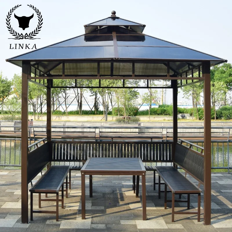 3.5x4.5m Outdoor Pavilion, Home Villa, Courtyard, Simple Four Corner Pavilion, Iron Art Pavilion, Small Wooden House
3.5x4.5m Outdoor Pavilion, Home Villa, Courtyard, Simple Four Corner Pavilion, Iron Art Pavilion, Small Wooden House