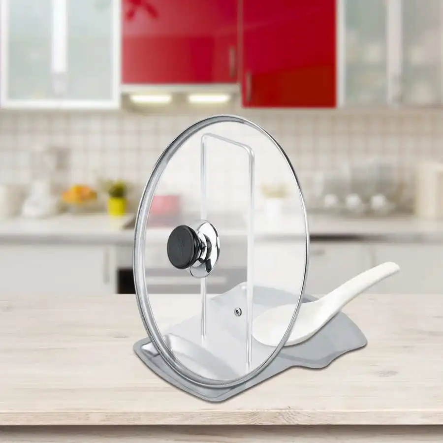 Kitchen Pot Lid Rack Organizer Stainless Steel Spoon Holder Pot Lid Shelf Cooking Dish Rack Pan Cover Stand Kitchen Gadgets
Kitchen Pot Lid Rack Organizer Stainless Steel Spoon Holder Pot Lid Shelf Cooking Dish Rack Pan Cover Stand Kitchen Gadgets