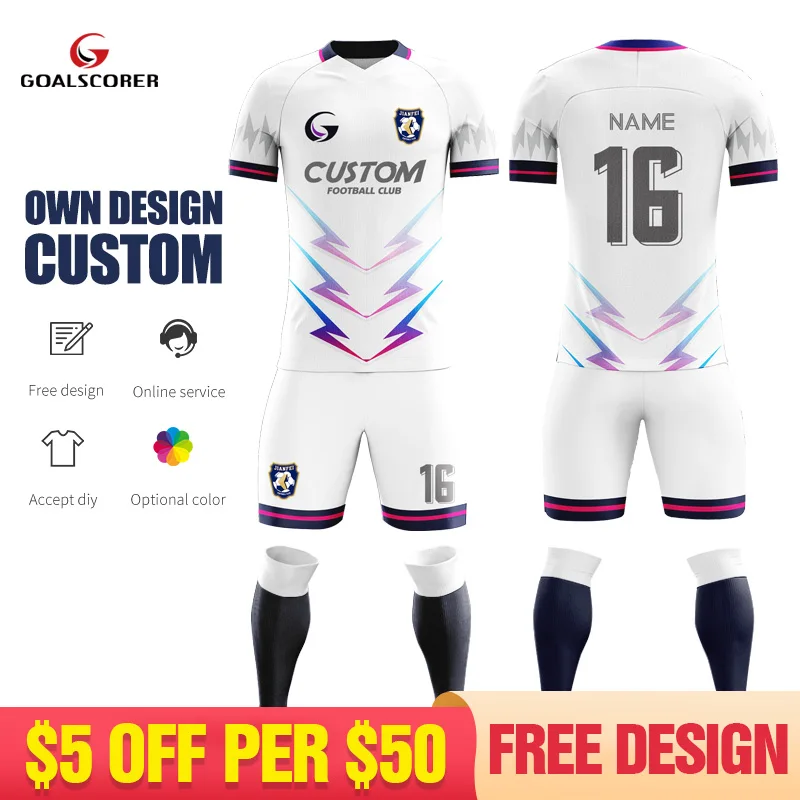 Personalized Sublimation Custom Plus Big Size Soccer Uniforms Football Team Jersey Sets For Men With Embroidered Logo W036
Personalized Sublimation Custom Plus Big Size Soccer Uniforms Football Team Jersey Sets For Men With Embroidered Logo W036