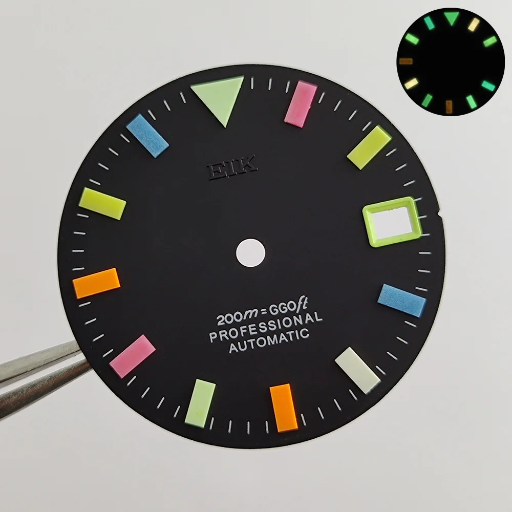 28.5mm NH35 dial Watch Dial Color Luminous Watch Faces Watches Replacement Accessories for NH35/NH36/4R/7S Movement
28.5mm NH35 dial Watch Dial Color Luminous Watch Faces Watches Replacement Accessories for NH35/NH36/4R/7S Movement