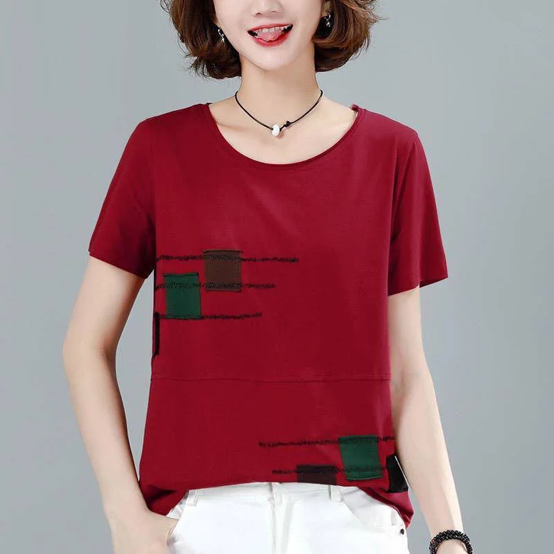 2022 Fashion New Summer T Shirt Woman Short Sleeve O Neck Oversized T-shirt Woman Korean Style Plus Size Shirt Women Shirts
2022 Fashion New Summer T Shirt Woman Short Sleeve O Neck Oversized T-shirt Woman Korean Style Plus Size Shirt Women Shirts
