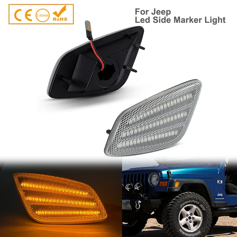 2 шт., передние и левые светодиодные фонари для Jeep Wrangler 1997 1998 1999 2000
2 шт., передние и левые светодиодные фонари для Jeep Wrangler 1997 1998 1999 2000