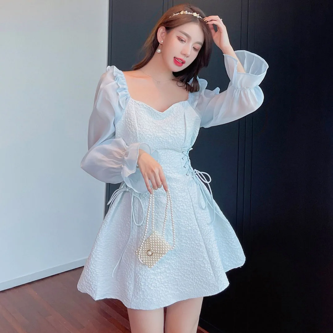 Chic Elegant Square Collar Midi Dress Women Chiffon Puff Sleeve Dresses 2022 Korean Fashion Vintage Ruffle Vestidos
Chic Elegant Square Collar Midi Dress Women Chiffon Puff Sleeve Dresses 2022 Korean Fashion Vintage Ruffle Vestidos