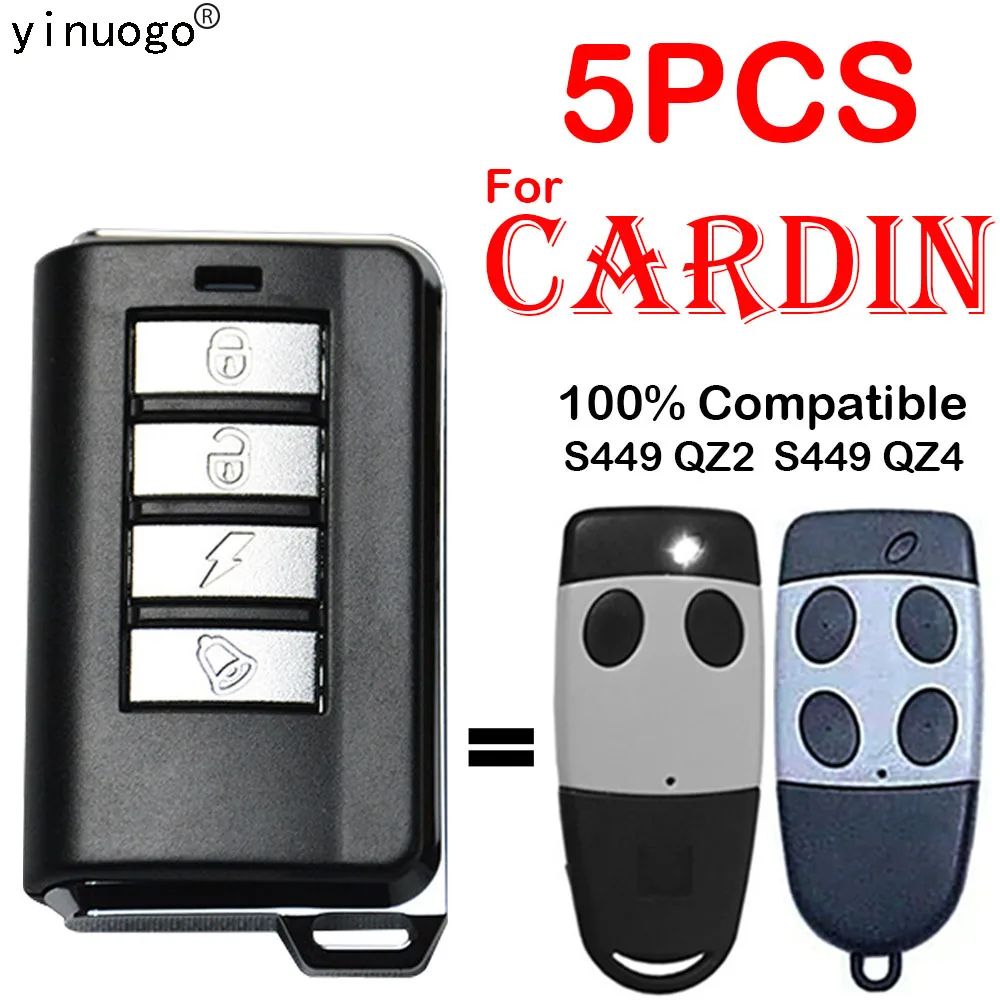 5 PCS Garage Door Remote Control CARDIN S499 QZ2 433.92MHz Rolling Code Remote Control Duplicator S499 QZ4 Garage Door Opener
5 PCS Garage Door Remote Control CARDIN S499 QZ2 433.92MHz Rolling Code Remote Control Duplicator S499 QZ4 Garage Door Opener