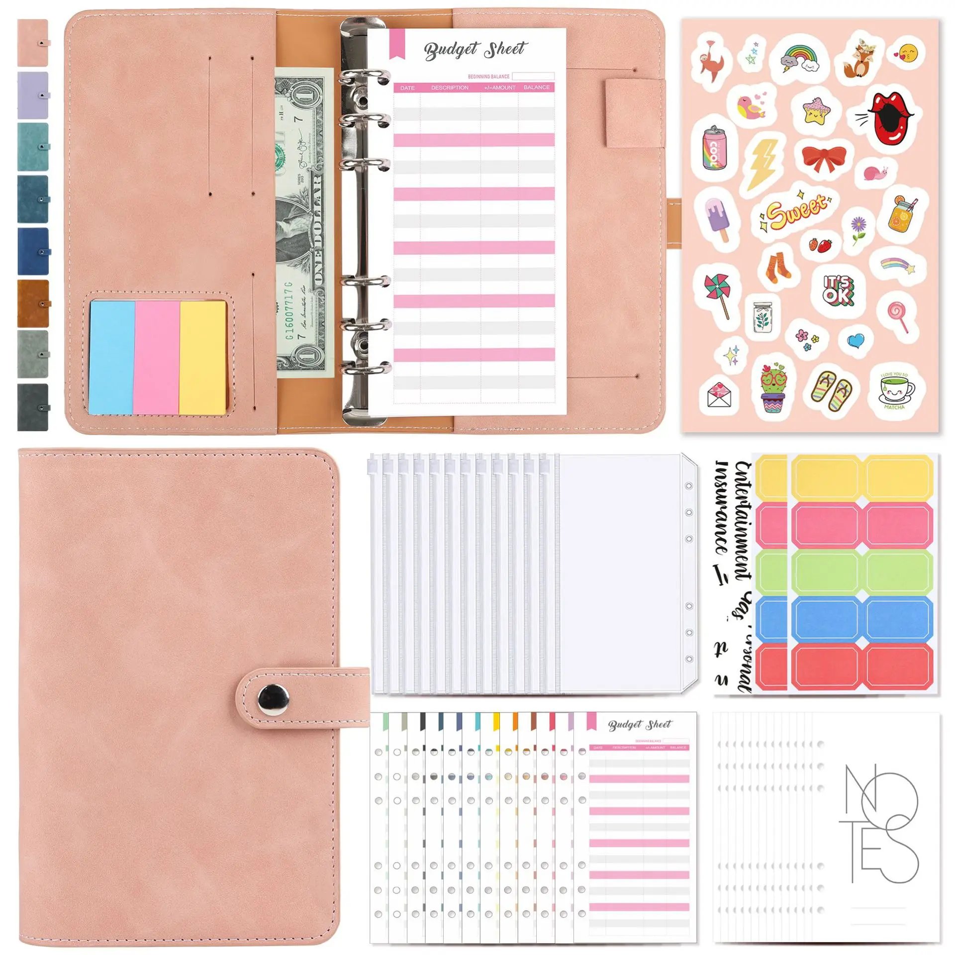 Binder Budget Budget Leather 16 Binder With Soft Expense Notebook 12 Cash Planner Envelopes, Cover Pockets Binder, Binder
Binder Budget Budget Leather 16 Binder With Soft Expense Notebook 12 Cash Planner Envelopes, Cover Pockets Binder, Binder
