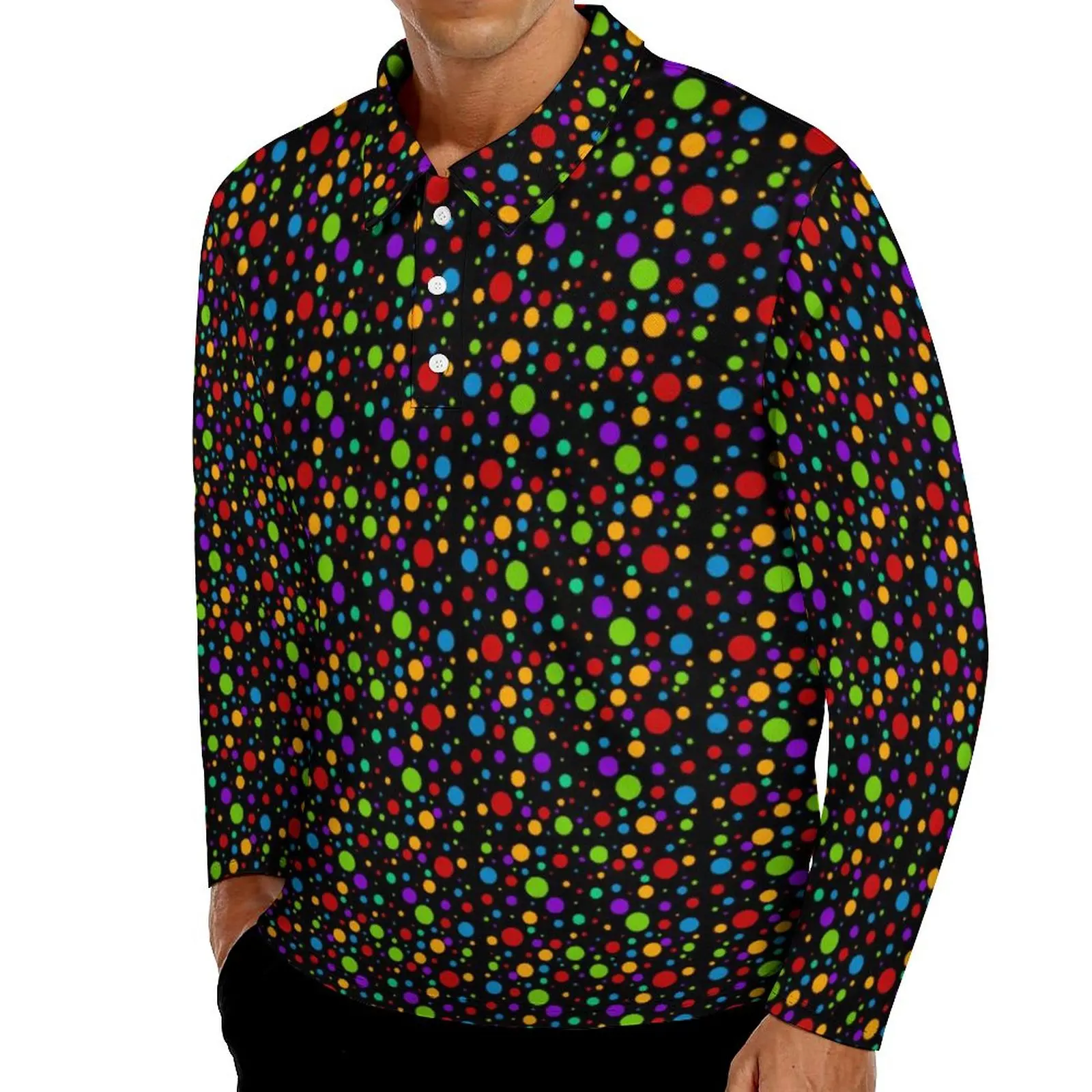 Polka Dot Rainbow Polo Shirts Spring Retro Print Casual Shirt Long Sleeve Turn Down Collar Street Style Custom Oversize T-Shirts
Polka Dot Rainbow Polo Shirts Spring Retro Print Casual Shirt Long Sleeve Turn Down Collar Street Style Custom Oversize T-Shirts