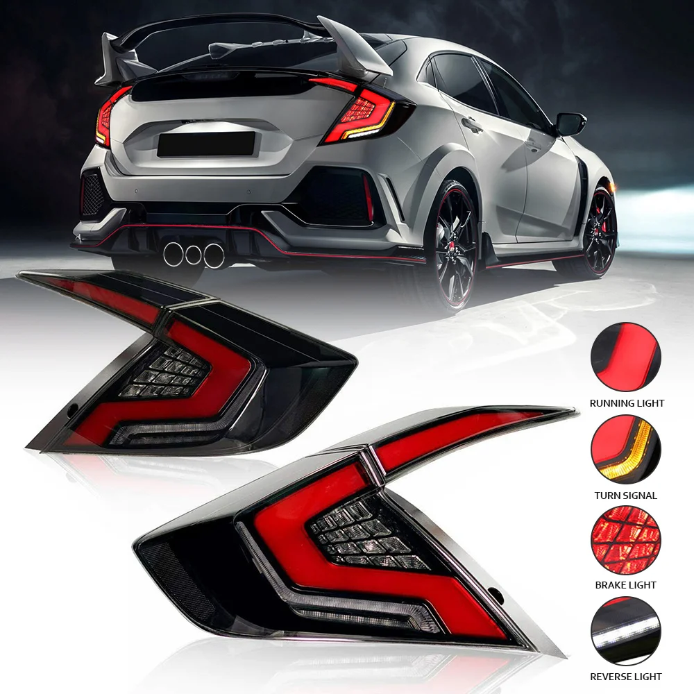 Автомобильная лампа для Honda Civic 2016-2020, светодиодная задняя фара в сборе, динамические последовательные поворотные сигналы, задний тормозной сигнал, задний тормоз, задний фонарь
Автомобильная лампа для Honda Civic 2016-2020, светодиодная задняя фара в сборе, динамические последовательные поворотные сигналы, задний тормозной сигнал, задний тормоз, задний фонарь