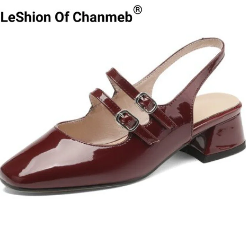 LeShion Of Chanmeb Cow Leather Heels Shoes Women Mary Janes Slingback Pumps Thick Heeled Double Buckle Ladies Pump Small Size 31
LeShion Of Chanmeb Cow Leather Heels Shoes Women Mary Janes Slingback Pumps Thick Heeled Double Buckle Ladies Pump Small Size 31
