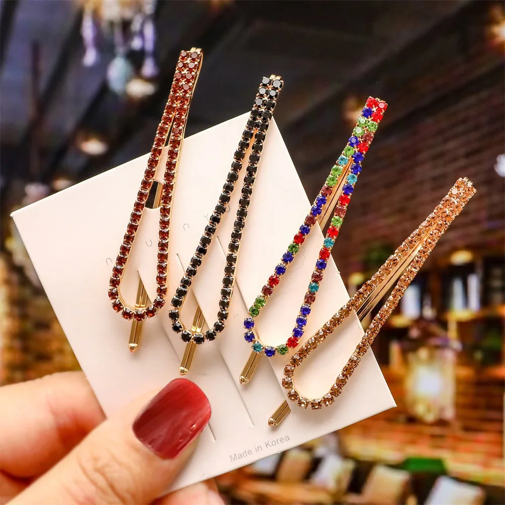 Drips Shaped Crystals Hairgrips Colored Rhinestone Hairpins Metal Bangs Clip Hair Accessories Diamond Bobby Pin Headwear
Drips Shaped Crystals Hairgrips Colored Rhinestone Hairpins Metal Bangs Clip Hair Accessories Diamond Bobby Pin Headwear
