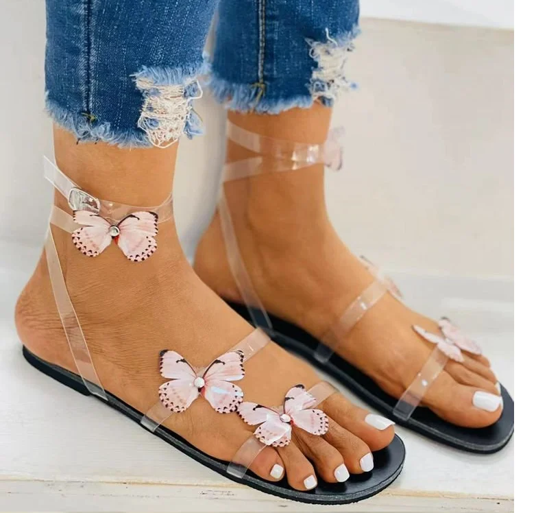 Comfortable New Butterfly Sandals Shoes Summer Woman Bandage Cool with Flat Shoes Flip Flops Plus Size
Comfortable New Butterfly Sandals Shoes Summer Woman Bandage Cool with Flat Shoes Flip Flops Plus Size