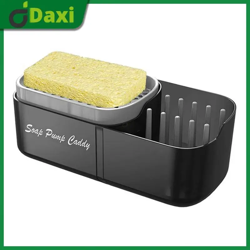 Sink Countertop Dish Soap Dispenser Automatic Creative Soap Storage Box Press Liquid Soap Soap Dispenser Kitchen Supplies 3-in-1 
Sink Countertop Dish Soap Dispenser Automatic Creative Soap Storage Box Press Liquid Soap Soap Dispenser Kitchen Supplies 3-in-1