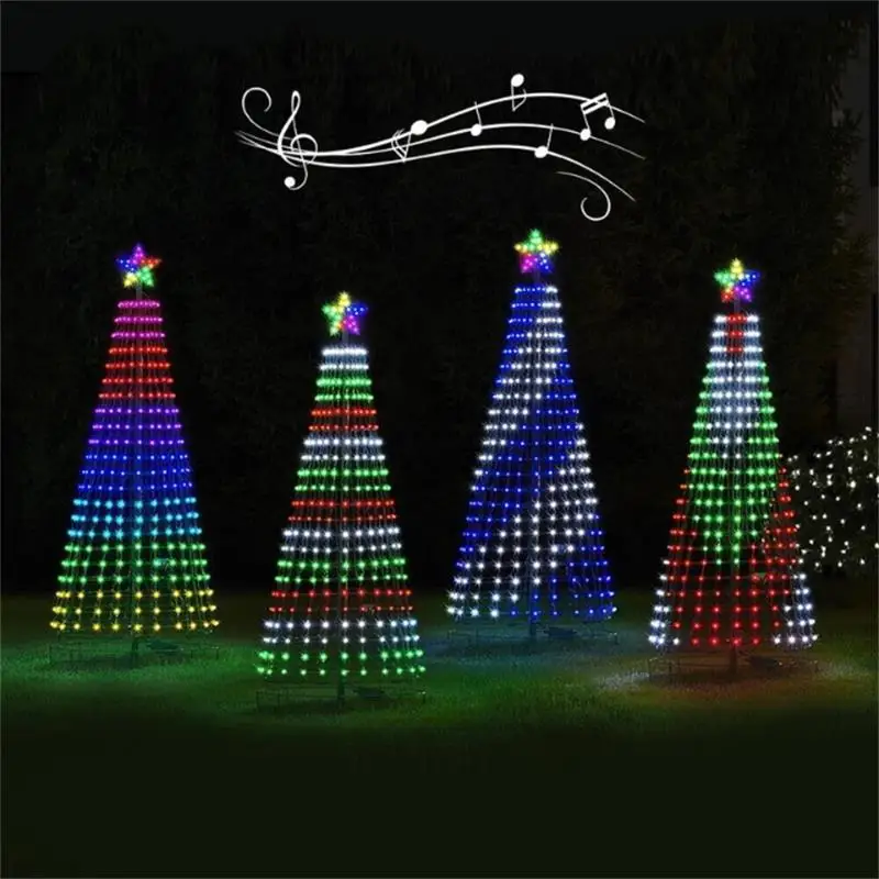 LED Christmas Tree Lightshow String Cone Waterfall Star Lights Outdoor Multicolor Lightshow For Wedding Party Decoration EU Plug
LED Christmas Tree Lightshow String Cone Waterfall Star Lights Outdoor Multicolor Lightshow For Wedding Party Decoration EU Plug