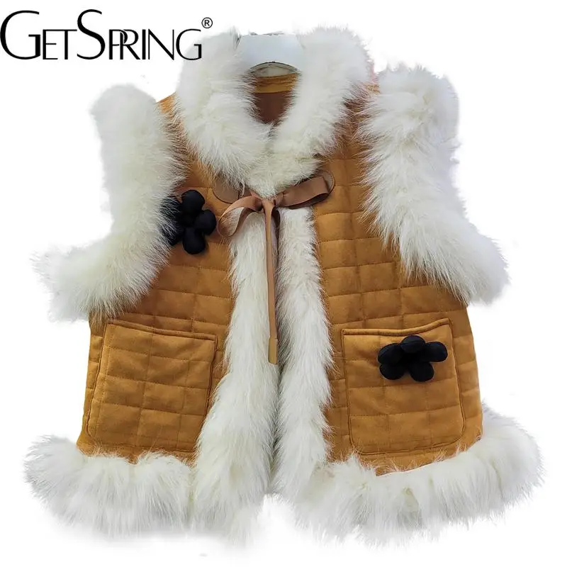 Getspring Women Vest Coat Warm Lining Real Fur Waistcoats Women Sleeveless Vintage Fashion Winter Women Vest Jacket Winter 2022
Getspring Women Vest Coat Warm Lining Real Fur Waistcoats Women Sleeveless Vintage Fashion Winter Women Vest Jacket Winter 2022