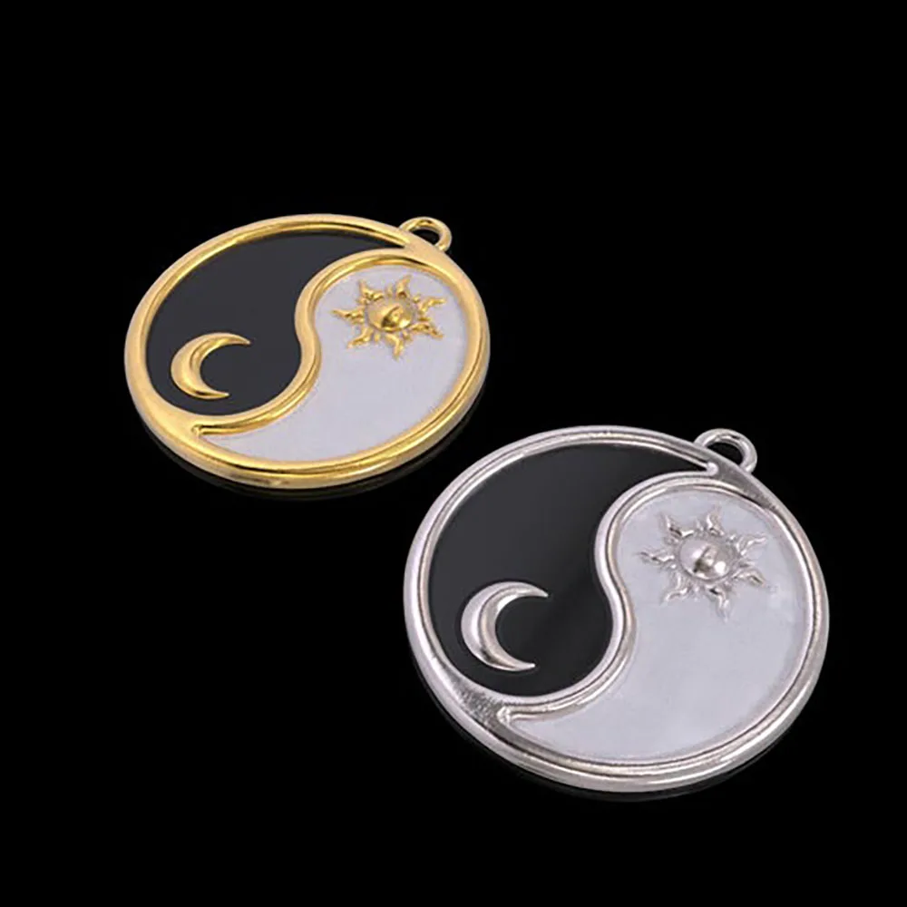 Coconal Punk Men Women Tai Chi Yin Yang Black White Round Pendants Charms For Jewelry Making Handmade Pendants Accessories DIY
Coconal Punk Men Women Tai Chi Yin Yang Black White Round Pendants Charms For Jewelry Making Handmade Pendants Accessories DIY