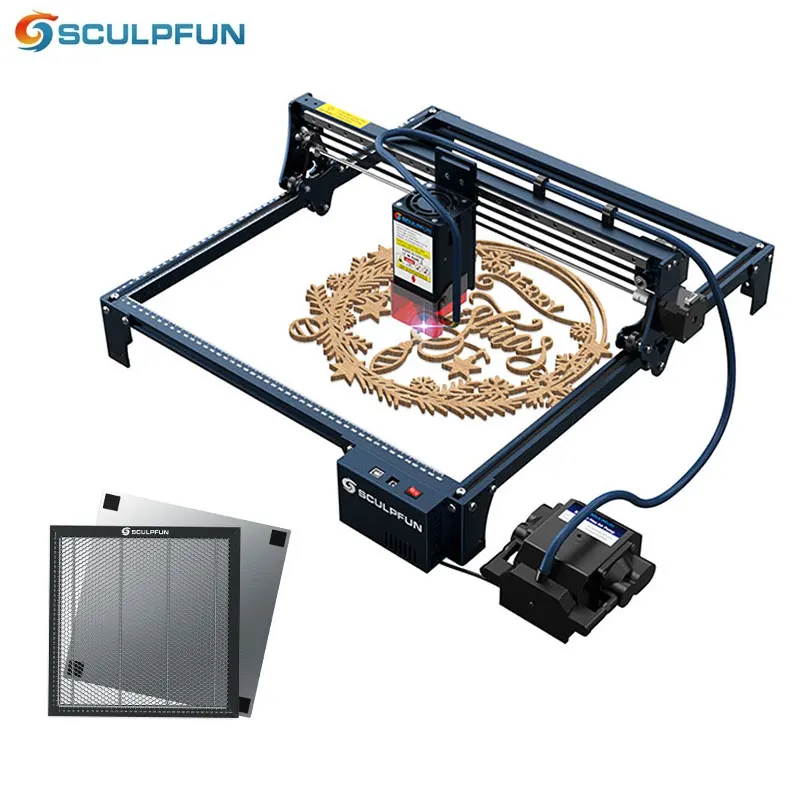 SCULPFUN S30 PRO MAX 20W Laser Engraver with Automatic Air-assist System Replaceable Lens Eye Protection with honeycomb panel
SCULPFUN S30 PRO MAX 20W Laser Engraver with Automatic Air-assist System Replaceable Lens Eye Protection with honeycomb panel