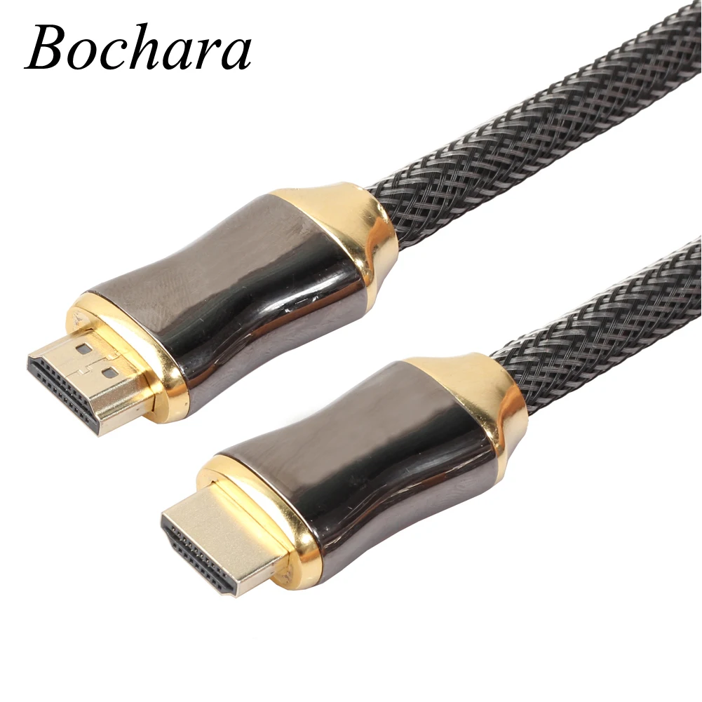 Bochara Zinc Alloy Gold Plated HDMI-Compatible Cable V2.0 4K x 2K Nylon Braided Ethernet Support Video 4K 2160P HD 1080P 3D
Bochara Zinc Alloy Gold Plated HDMI-Compatible Cable V2.0 4K x 2K Nylon Braided Ethernet Support Video 4K 2160P HD 1080P 3D