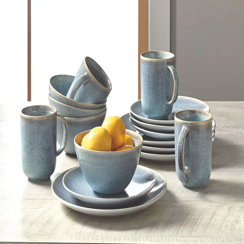 2023 New Blue Round Stoneware 16-Piece Dinnerware Set Dinnerware Set Kitchen Accessories Dining Table Set Plates and Bowls and D
2023 New Blue Round Stoneware 16-Piece Dinnerware Set Dinnerware Set Kitchen Accessories Dining Table Set Plates and Bowls and D