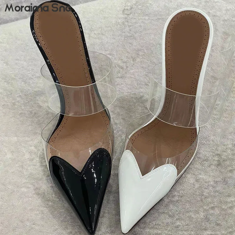 Love Shape Transparent Belt Slippers Pointed Toe Stiletto High Heel Baotou High Heel Sandals Fashion Banquet Women's Slippers
Love Shape Transparent Belt Slippers Pointed Toe Stiletto High Heel Baotou High Heel Sandals Fashion Banquet Women's Slippers