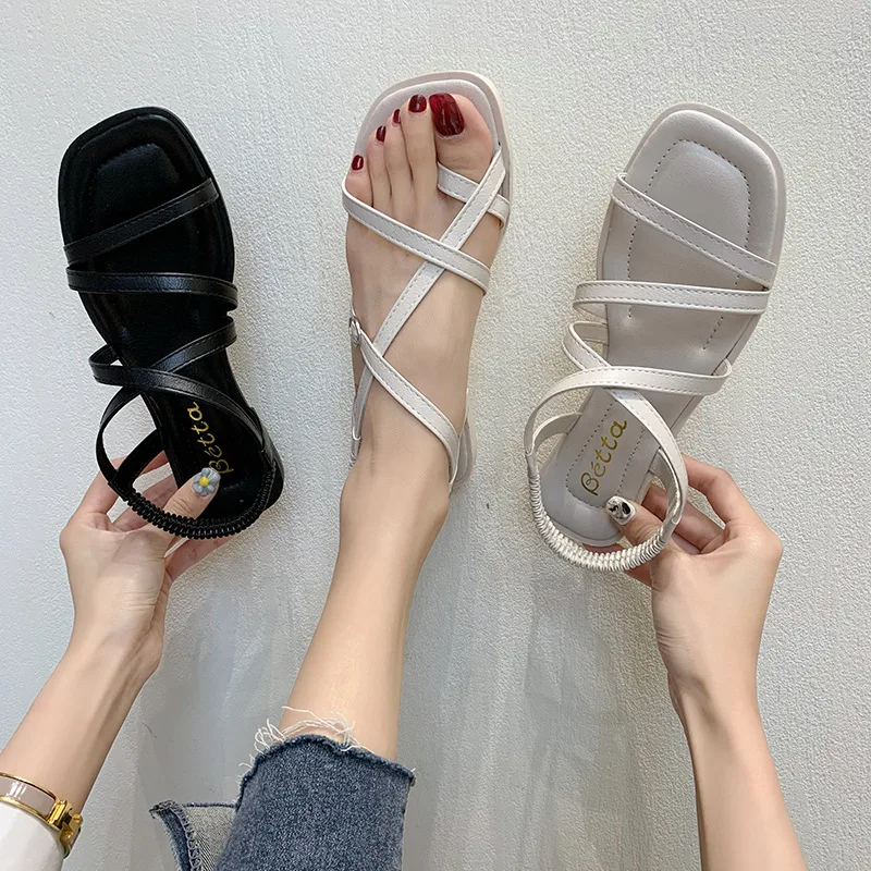 Low Sandals Woman Leather Cross Shoes Lady 2022 Suit Female Beige Strappy Heels Flip Flops Platform Cross-Shoes Low-heeled Comfo
Low Sandals Woman Leather Cross Shoes Lady 2022 Suit Female Beige Strappy Heels Flip Flops Platform Cross-Shoes Low-heeled Comfo