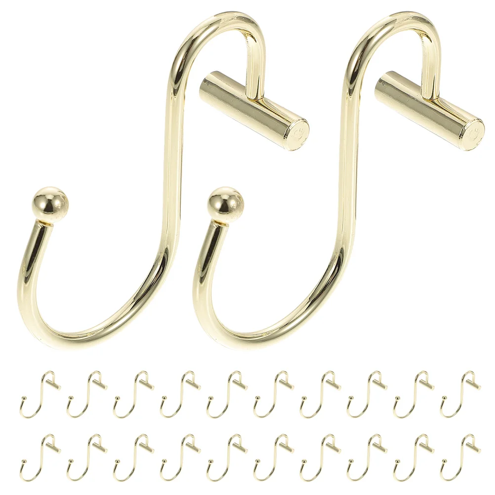 24 Pcs An Fittings Curtain Hook Bathroom Metal Shower Hooks Household Decorative
24 Pcs An Fittings Curtain Hook Bathroom Metal Shower Hooks Household Decorative